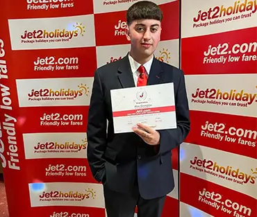 Student gaining Jet2 Wings